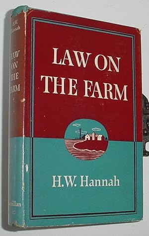 Immagine del venditore per Law on the Farm venduto da R Bryan Old Books