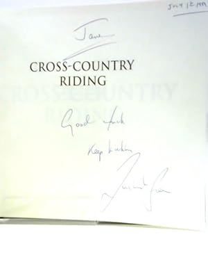 Bild des Verkufers fr Cross Country Riding zum Verkauf von World of Rare Books