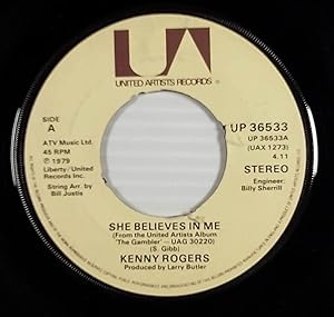 Seller image for She Believes In Me / Morgana Jones [7" 45 rpm Single] for sale by Kayleighbug Books, IOBA