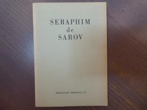 Bild des Verkufers fr SERAPHIM DE SAROV. SA VIE. zum Verkauf von Tir  Part