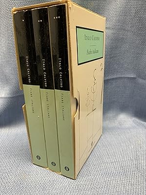 Bild des Verkufers fr Fiabe Italiane [Italian Fables] Raccolte dalla Tradizione popolare durante gli ultimo cento anni, e trascritte in lingua dai vari dialetti da Italo Calvino. Complete in 3 volumes. zum Verkauf von Bryn Mawr Bookstore