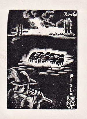 Imagen del vendedor de Ex Libris Pista Knyve" - Exlibris ex-libris Ungarn Hungary bookplate a la venta por Antiquariat Steffen Vlkel GmbH