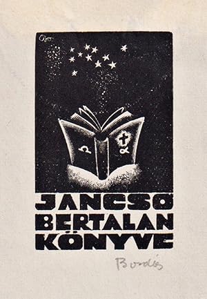 Imagen del vendedor de Ex Libris Jancso Bertalan Knyve" - Exlibris ex-libris Buch book Sterne stars Ungarn Hungary bookplate a la venta por Antiquariat Steffen Vlkel GmbH