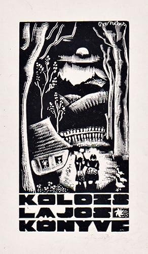 Imagen del vendedor de Kolozs Lajos Knyve" - Exlibris ex-libris Ungarn Hungary bookplate a la venta por Antiquariat Steffen Vlkel GmbH