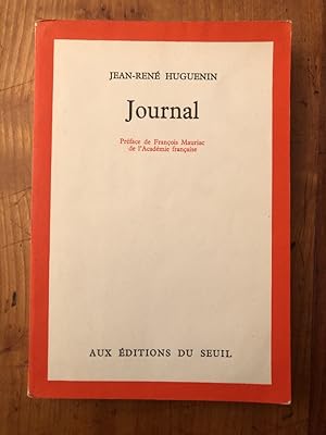 Imagen del vendedor de Journal de Jean-Ren Huguenin a la venta por Librairie des Possibles