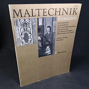 Seller image for Maltechnik 1 - Restauro: Internationale Zeitschrift fr Farb- und Maltechniken, Restaurierung und Museumsfragen. Jahrgang 1982, Heft 1. for sale by ANTIQUARIAT Franke BRUDDENBOOKS