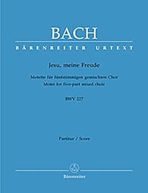 Bild des Verkufers fr Motet No.3 Jesu, meine Freude BWV 227 (Choral Score) zum Verkauf von WeBuyBooks