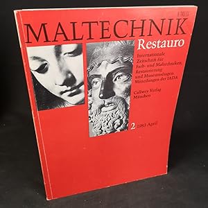 Immagine del venditore per Maltechnik 1 - Restauro: Internationale Zeitschrift fr Farb- und Maltechniken, Restaurierung und Museumsfragen. Jahrgang 1983, Heft 2. venduto da ANTIQUARIAT Franke BRUDDENBOOKS