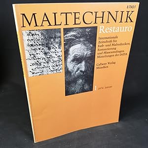 Seller image for Maltechnik 1 - Restauro: Internationale Zeitschrift fr Farb- und Maltechniken, Restaurierung und Museumsfragen. Jahrgang 1976, Heft 1. for sale by ANTIQUARIAT Franke BRUDDENBOOKS