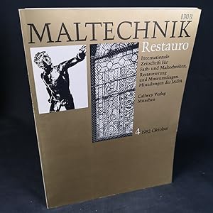 Seller image for Maltechnik 1 - Restauro: Internationale Zeitschrift fr Farb- und Maltechniken, Restaurierung und Museumsfragen. Jahrgang 1982, Heft 4. for sale by ANTIQUARIAT Franke BRUDDENBOOKS