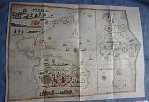 TIRAGE 20ème DE LA CARTE MARINE REALISEE EN 1613 PAR PIERRE DE VAULX PILOTE ET HYDROGRAPHE AU HAVRE