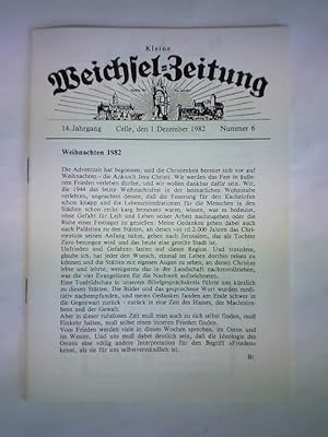 Bild des Verkufers fr Kleine Weichsel-Zeitung - Mitteilungen des Heimatkreistages, 14. Jahrgang 1982, Nummer 6, (Celle, den 1. Dezember) zum Verkauf von Celler Versandantiquariat