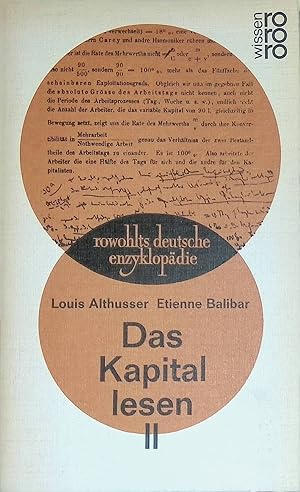 Seller image for Das Kapital lesen; Teil: 2. Rowohlts deutsche Enzyklopdie ; 337 for sale by books4less (Versandantiquariat Petra Gros GmbH & Co. KG)