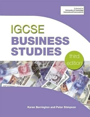 Imagen del vendedor de IGCSE Business Studies 3rd Ed a la venta por WeBuyBooks 2