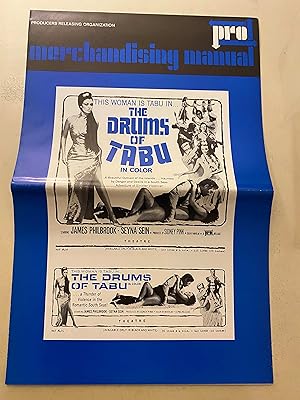 Seller image for The Drums of Tabu Pressbook 1965 James Philbrook, Seyna Sein for sale by AcornBooksNH