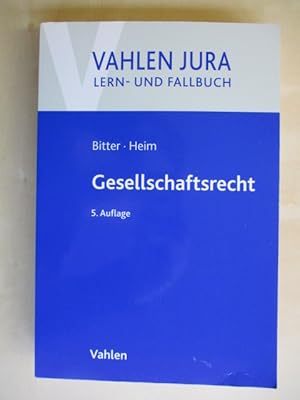 Bild des Verkufers fr Gesellschaftsrecht Vahlen Jura Lern- und Fallbuch, 5. Auflage. zum Verkauf von Brcke Schleswig-Holstein gGmbH