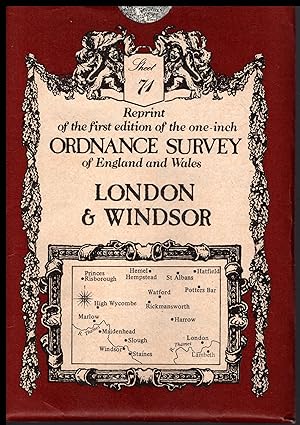 Ordnance Survey Map of LONDON and WINDSOR 1979 Sheet No.71. Reprint of the first edition of the o...