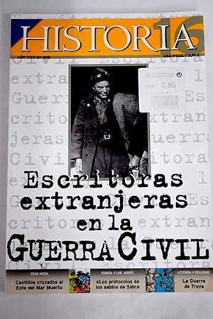 Imagen del vendedor de Historia 16, Ao 2001, n 299:: Castillos cruzados al Este del Mar Muerto; Los armeros del emperador; La cueva de Maltravieso: Recuperacin de un yacimiento paleoltico; Escritoras extranjeras en la Guerra Civil espaola; Antisemitismo en Espaa (principios del siglo XX); La Guerra de Troya; Florence Nightingale: La primera enfermera; Sobrenombres; Las cabanas de Teito a la venta por Alcan Libros