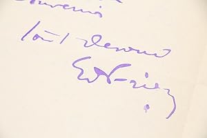 Lettre autographe datée et signée à son ami l'éditeur, galeriste et marchand d'art Louis Soullié