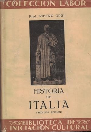 Seller image for HISTORIA DE ITALIA for sale by Librera Torren de Rueda