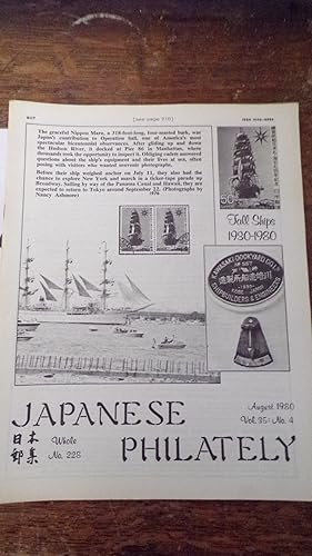 Seller image for Japanese Philately Volume 35 No 4: August 1980 for sale by Tilly's Bookshop