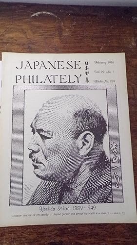 Seller image for Japanese Philately Volume 29 No 1: February 1974 for sale by Tilly's Bookshop