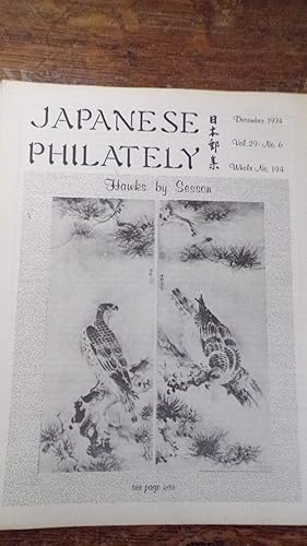 Seller image for Japanese Philately Volume 29 No 6: December 1974 for sale by Tilly's Bookshop
