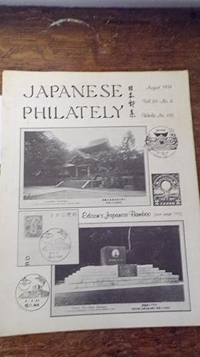 Seller image for Japanese Philately Volume 29 No 4: August 1974 for sale by Tilly's Bookshop