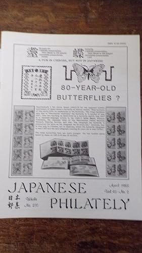 Seller image for Japanese Philately Volume 43 No 2: April 1988 for sale by Tilly's Bookshop
