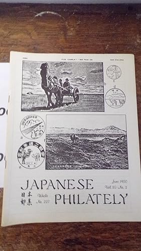 Seller image for Japanese Philately Volume 35 No 3: June 1980 for sale by Tilly's Bookshop