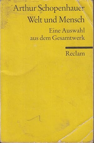 Seller image for Welt und Mensch : eine Auswahl aus dem Gesamtwerk for sale by PRISCA