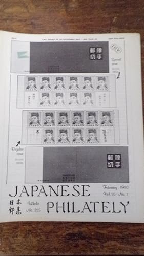 Seller image for Japanese Philately Volume 35 No 1: February 1980 for sale by Tilly's Bookshop