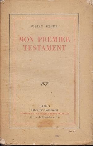 Seller image for Mon premier testament for sale by PRISCA