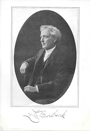 Bild des Verkufers fr Luther Burbank Portrait Illustration, with Facsimile Signature zum Verkauf von Legacy Books II