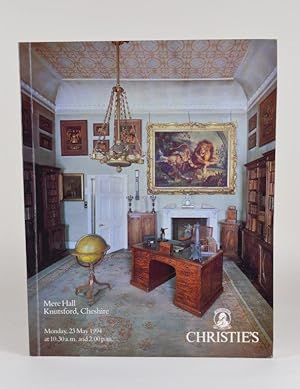 Seller image for Mere Hall Knutsford, Cheshire. Sold on behalf of the Executors of The late Mrs. Helen Langford-Brooke. for sale by Forest Books, ABA-ILAB