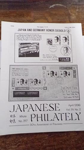 Seller image for Japanese Philately Volume 51 No.2: April 1996 for sale by Tilly's Bookshop