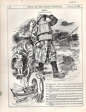 Seller image for ENGRAVING: "Ready!: A Business-like Ballad." (Punch, or the London Charivari) engraving from Punch Magazine, February 10, 1883 for sale by Dorley House Books, Inc.