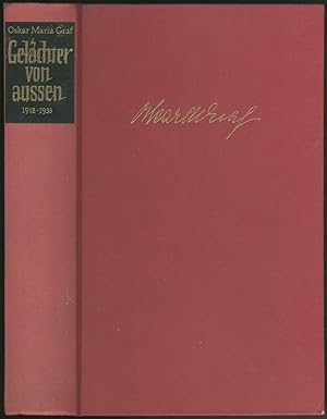 Bild des Verkufers fr Gelchter von aussen. Aus meinem Leben 1918-1933. zum Verkauf von Schsisches Auktionshaus & Antiquariat