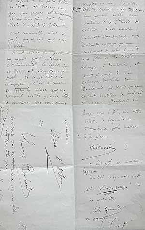 Immagine del venditore per Deux amusantes lettres de Charles Koechlin  Fernand Halphen, crites de Villers-sur-Mer venduto da Traces Ecrites