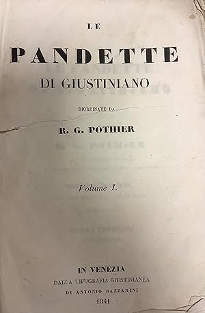 Le Pandette di Giustiniano.