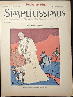 Zeitschrift: SIMPLICISSIMUS Illustrierte Wochenschrift 11. Jahrgang Heft 23, 3. September 1906