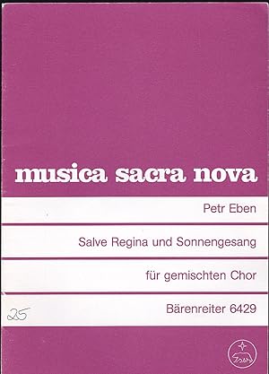 Seller image for Salve Regina und Sonnengesang fr gemischten Chor for sale by Versandantiquariat Karin Dykes