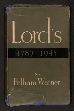 Imagen del vendedor de Lords 1787-1945 a la venta por WeBuyBooks