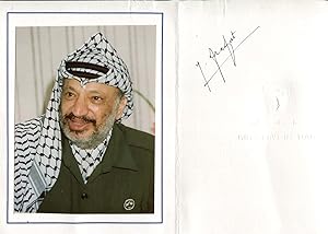 Bild des Verkufers fr Yasser Arafat Autograph | signed photographs zum Verkauf von Markus Brandes Autographs GmbH