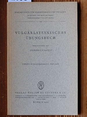 Vulgärlateinisches Übungsbuch. 2. durchgesehene Auflage.