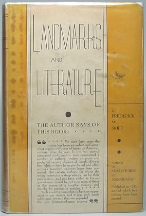 Imagen del vendedor de Landmarks and Literature: An American Travelogue a la venta por Main Street Fine Books & Mss, ABAA