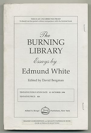 Imagen del vendedor de The Burning Library: Essays a la venta por Between the Covers-Rare Books, Inc. ABAA
