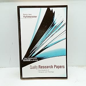 Imagen del vendedor de Quality Research Papers a la venta por Cat On The Shelf