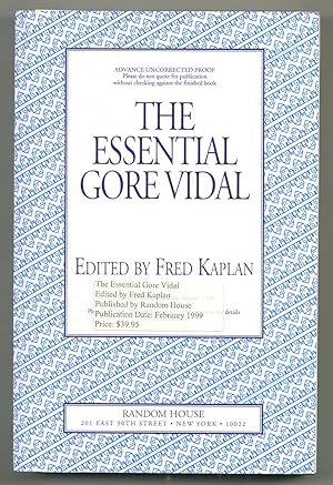 Imagen del vendedor de The Essential Gore Vidal a la venta por Between the Covers-Rare Books, Inc. ABAA