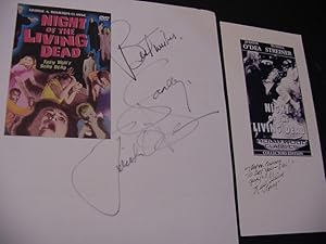 SIGNED IMAGE SHEETS - "Night of the Living Dead"